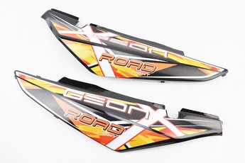 X-Road Light 200-250 пластик-задній бічний лівий + правий, комплект 2шт, чорний з помаранчевим малюнком, арт. 359281
