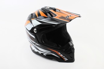 Шолом кросовий/ендуро/АТV BLD-819-7 М (57-58см), чорно-помаранчевий, арт. 360025