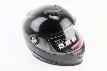 Шолом інтеграл, закритий BLD-М6x S (55-56см), чорний глянець, арт. 360045