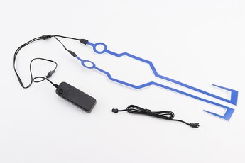 Підсвічування LED на мото шолом, 3 режими, синє (без батарейок), арт. 360332