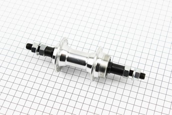 Втулка задня MTB алюмінієва 14Gx36H під тріскачку (велосипедну) V-brake, 2 пром-підшипники 6200 2RS, кріплення гайка, FB-A201B, арт. 403775