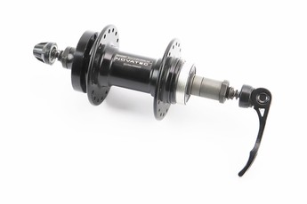 Втулка задня MTB алюмінієва 14Gx36H під тріскачку (велосипедну) Disk-brake, 2 пром-підшипники 6000 2RS, кріплення ексцентрик, чорний D242SBT, арт. 403780