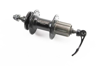 Втулка задня MTB алюмінієва 14Gx36H під касету 8-10 зірок, Disk-brake, 2 пром-підшипники 6000 2RS, кріплення ексцентрик, чорний D472TSBT, арт. 403784