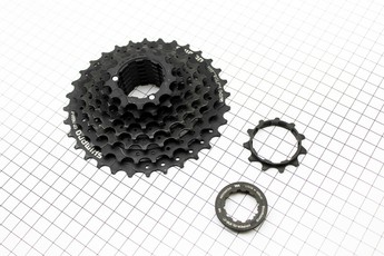 Касета 8 зірок 11-13-15-18-21-24-28-32Т, чорна, SHIMANO ACERA CS-HG31, арт. 404065