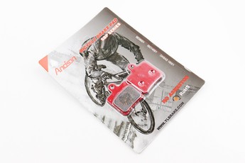 Гальмівні колодки Disk-brake (Hope Mini, GIANT DA3,DA5), червоні YL=1031, арт. 406053