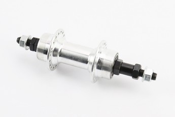 Втулка задня MTB алюмінієва 14Gx36H під тріскачку (велосипедну) Disk-brake (різьба), 2 пром-підшипники 6200 2RS, кріплення гайка, FB-A209B, арт. 406228
