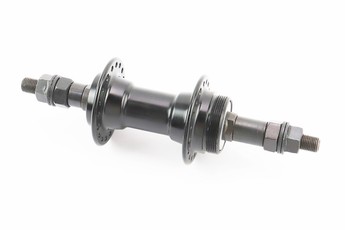 Втулка задня MTB алюмінієва 14Gx36H під тріскачку (велосипедну) V-brake, кріплення гайка, чорний FB-A201, арт. 406464