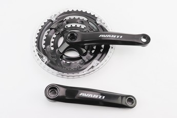 Шатуни &laquo;квадрат&laquo; 170мм, 48,38,28T MTB, чорні GS-P316, арт. 406616