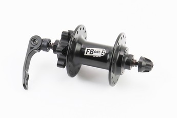 Втулка передня MTB алюмінієва 14Gx32H, Disk-brake, 2 пром-підшипники 6200 2RS, кріплення ексцентрик, чорний FB-A291В, арт. 406919