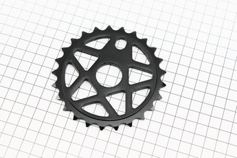 Зірка передня BMX 25Т 1/2&raquo;x1/8&raquo;, алюмінієва, чорний KL=C215, арт. 406953