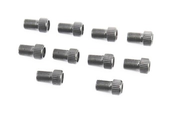 Перехідник шланга насоса з резинкою (золотник Schrader AV-Presta FV) 10шт, комплект, чорні, арт. 407012