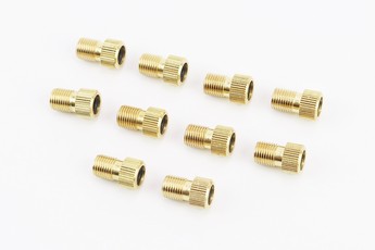 Перехідник шланга насоса з резинкою (золотник Schrader AV-Presta FV) 10шт, комплект, арт. 407058