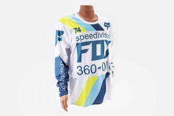 Футболка (Джерсі) чоловіча L=(Polyester 100%), довгі рукави, вільний крій, біло-синя, НЕ оригінал, арт. 408162