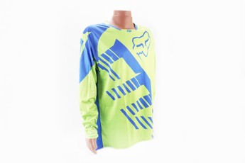 Футболка (Джерсі) чоловіча L=(Polyester 100%), довгі рукави, вільний крій, салатово-синя, НЕ оригінал, арт. 408164