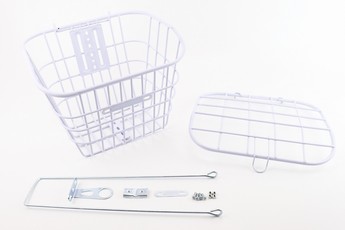 Кошик багажний передній 26&raquo; з кришкою, білий YZ-061 (можливі подряпини, відколи, дефекти фарбування), арт. 409178