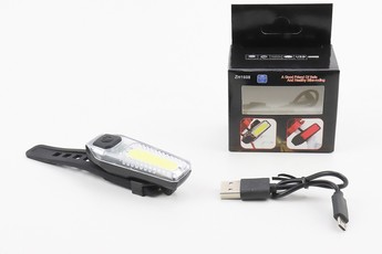 Ліхтар передній 12 діодів 120 lumen, Li-ion 3.7V 300mAh зарядка від USB, вологозахисний, ZH1608, арт. 409315