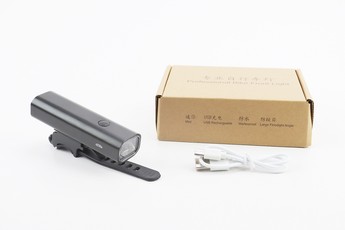 Ліхтар передній 1 діод 400 lumen алюмінієвий, Li-ion 3,7V 2000mAh зарядка від USB, вологозахисний, чорний EOS200, арт. 409325