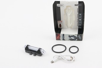 Ліхтар передній 5 діодів 15 lumen, Li-ion 3.7V 330mAh зарядка від USB, вологозахисний, BS-216/АQY-093, арт. 409342