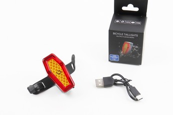 Ліхтар задній COB LED технологія, Li-ion 3.7V 500mAh зарядка від USB, вологозахисний, арт. 409806