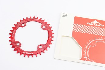 Зірка передня MTB Narrow Wide 36Т (BCD:104мм), алюмінієва, червона, арт. 411414