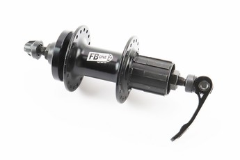 Втулка задня MTB алюмінієва 14Gx36H під касету 8-11 зірок, Disk-brake, 2 пром-підшипники 6200 2RS, кріплення ексцентрик, чорний FB-A282В, арт. 411460