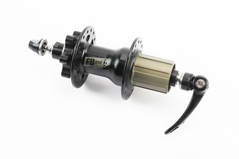 Втулка задня MTB алюмінієва 14Gx32H під касету 8-11 зірок, Disk-brake, 4 пром-підшипники 6001 2RS, кріплення ексцентрик, чорний FB-A292В, арт. 411461