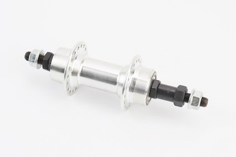 Втулка задня MTB алюмінієва 14Gx36H під тріскачку (велосипедну) V-brake, 2 пром-підшипники 6200 2RS, кріплення гайка, арт. 412102