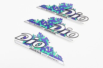Наліпка &laquo;DIO&raquo; 3шт 18х7, тисяча сто шістдесят дев'ять, арт. 502226