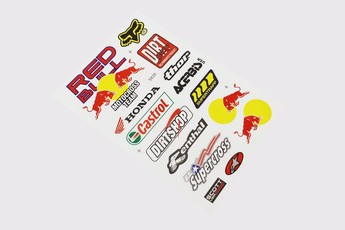 Наліпки на планшеті &laquo;Red Bull&raquo; набір 15шт 27х18, 5835, арт. 502264