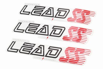 Наліпки набір 3шт &laquo;HONDA LEAD &laquo;SS&raquo; (30х6см), білий, арт. 502491