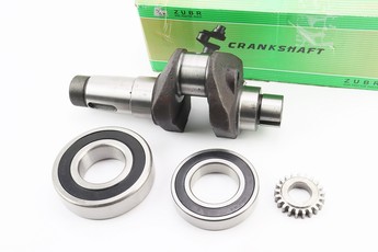 Колінвал мототрактор R195NM + підшипники + шестерня, CROSSER/S-180, арт. 608352