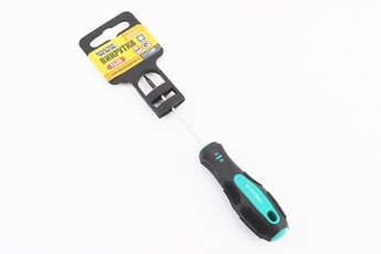 Викрутка магнітна TORX T7х75мм ручка з покриттям TPR 49-0077, арт. 702013