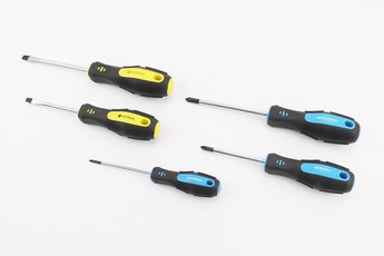Викрутки набір 5шт PH0/PH1x75мм PH2x100мм SL5x75мм SL6x100мм 40-1505, арт. 702054