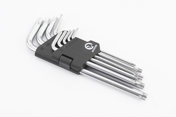 Набір Г-подібних ключів подовжених TORX (T10/T15/T20/T25/T27/T30/T40/T45/T50) CrV, арт. 702187