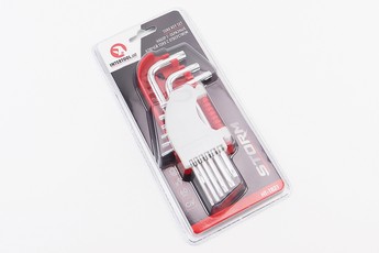 Набір Г-подібних ключів з отвором TORX (T10/T15/T20/T25/T27/T30/T40/T45/T50) S2 PROF HT-1821, арт. 702189