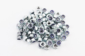 Гайка М10x1,5 самостоп 6 цб DIN985, комплект 100шт, арт. 704031