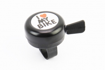 Дзвінок механічний &laquo;I love my Bike&raquo;, чорний, арт. 996734