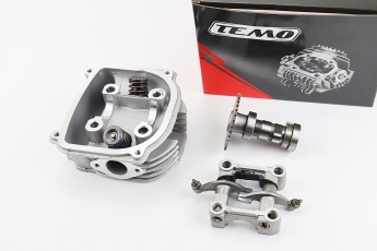 Головка циліндра GY6 152QMI/157QMJ 150cc з клапанами, ліжком і розподільним валом з &laquo;зачепом&laquo; у зборі, арт. 996901