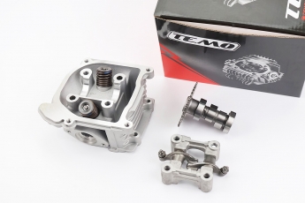Головка циліндра GY6 139QMB 50-100cc 47мм 80cc з клапанами, ліжком і розподільним валом у зборі, арт. 996904