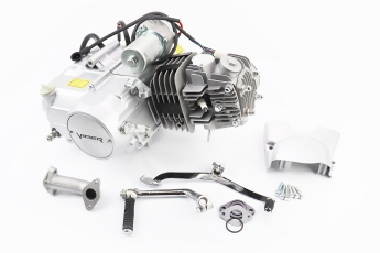 Двигун мопедний у зборі Alpha 125cc, механіка, алюмінієвий циліндр, арт. 996959
