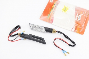 Поворот діодний LED тонкий з отвором, 2шт, арт. 997466