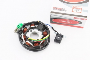 Статор магнето 8 котушок, роз'єм мама 3 + 2, висота 28мм, 152QMI 157QMJ GY6 125-150cc, арт. 997488