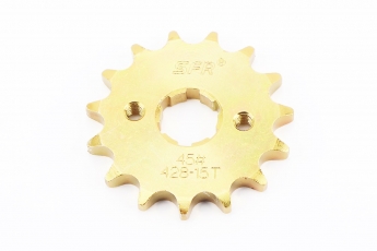 Зірка передня 428H-15T, GOLD, CG/CB/Viper 125J, двигун 157FMI/Viper 150J, двигун 162FMJ, арт. 997931