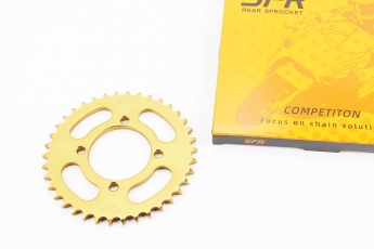 Зірка задня RS125 428-38T GOLD (d=64мм, 4отв. х 80мм), V200N, арт. 997938