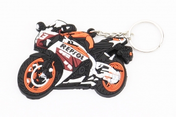 Брелок мото &laquo;REPSOL&raquo;, гумовий 75х50мм, арт. 998222