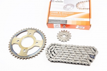 BOXER BM/ВМX 150cc Зірки, ланцюг, комплект-428H-122L + 42T + 16T, гартована, арт. 998397