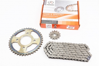 BOXER BM/ВМX 150cc Зірки, ланцюг, комплект-428H-122L + 42T + 14T, гартована, арт. 998399