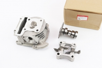 Головка циліндра GY6 139QMB 50-100cc 44мм 60cc з клапанами, ліжком і розподільним валом у зборі, арт. 998874